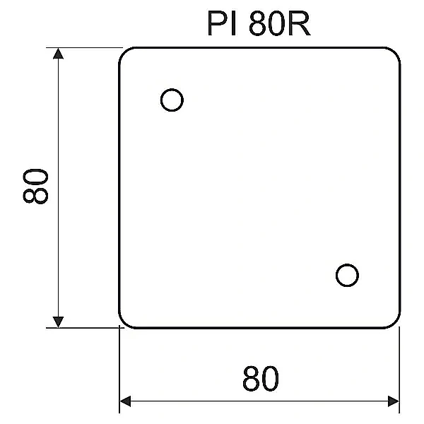 Tepelně izolační podložka KOPOS PI 80R_XX, rozměr 80x80x5mm
