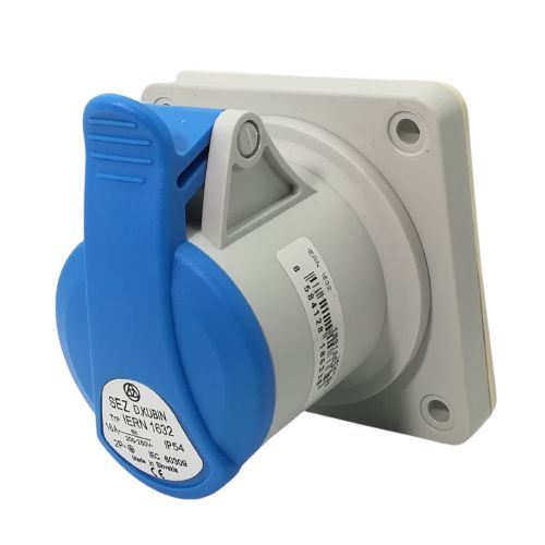 Průmyslová zásuvka vestavná IERN 1632 230V, IP54, 16A, 3-pól
