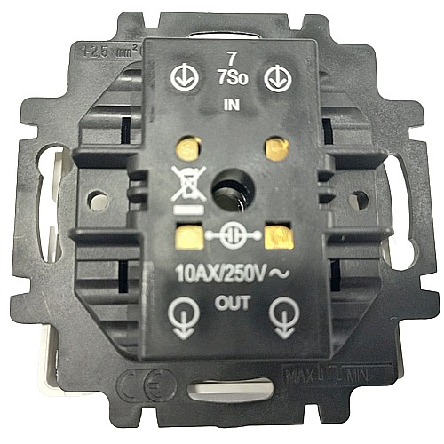 Vypínač křížový Swing ABB 3557G-A07340 B1 č.7 bez rámečku bílý