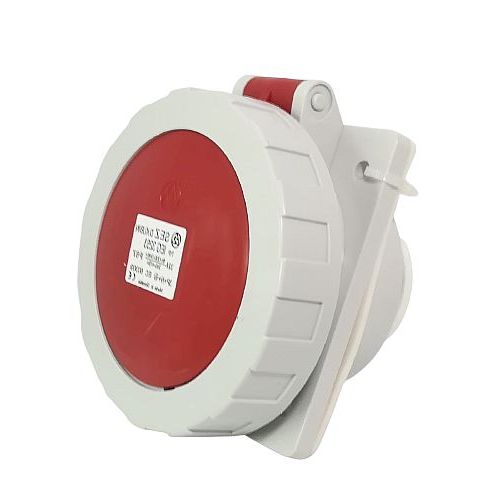 Průmyslová zásuvka vestavná IEG 1653 400V, IP67, 16A, 5-pól šikmá