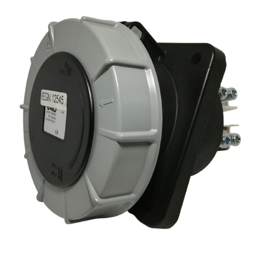 Průmyslová zásuvka vestavná IEGN 12545 500V, IP67, 125A, 4-pól šikmá