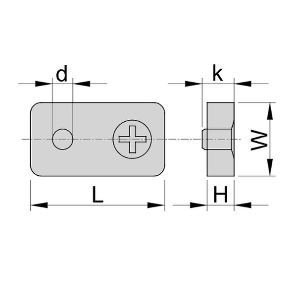Tracon AMAX5 Lanová svorka plochá 'AMAX', pozinkovaná ocel d=5mm (3/16coll), M5