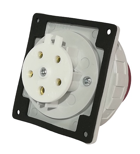 Průmyslová vestavná přívodka rovná IRGR 1653 400V, IP67, 16A, 5-pól