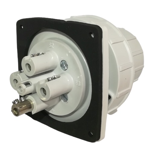 Průmyslová vestavná přívodka rovná IRG 6343 400V, IP67, 63A, 4-pól