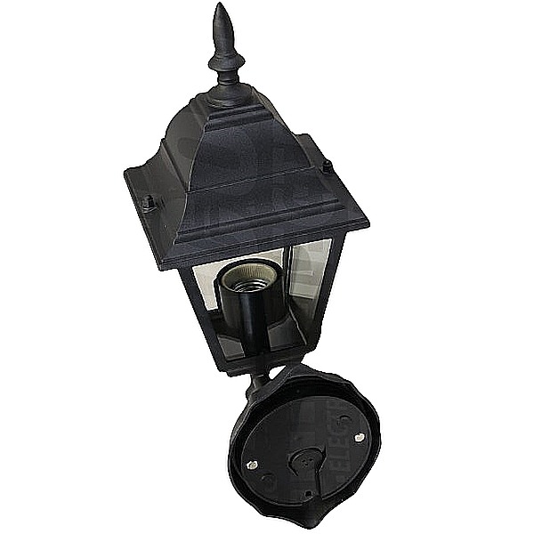 Tracon GARUE27 Exteriérové svítidlo pro LED žárovku E27, nástěnné, se záv.ramenem, nahoru,s  230VAC, 50Hz, E27, max.60W, IP54