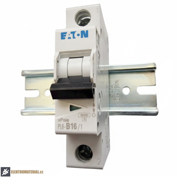 Jednofázový jistič Eaton 286521 PL6-B16/1 na DIN lištu
