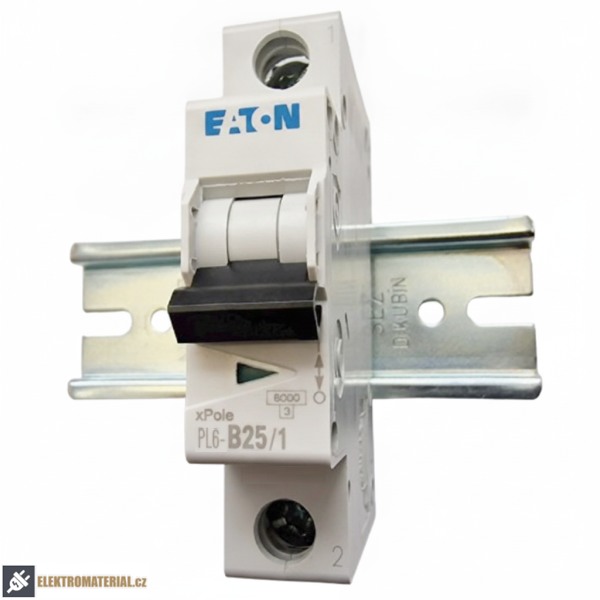 Jednofázový jistič Eaton 286523 PL6-B25/1 na DIN lištu