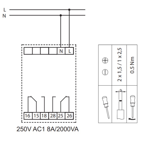 Noark 114567 Ex9JP F-1 Frekvenční monitorovací relé