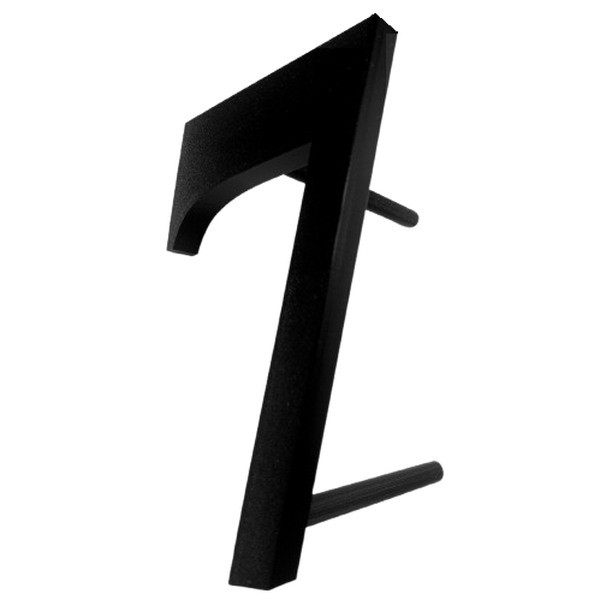 Domovní číslo popisné 7 na zateplenou fasádu barva černá, výška 170 mm