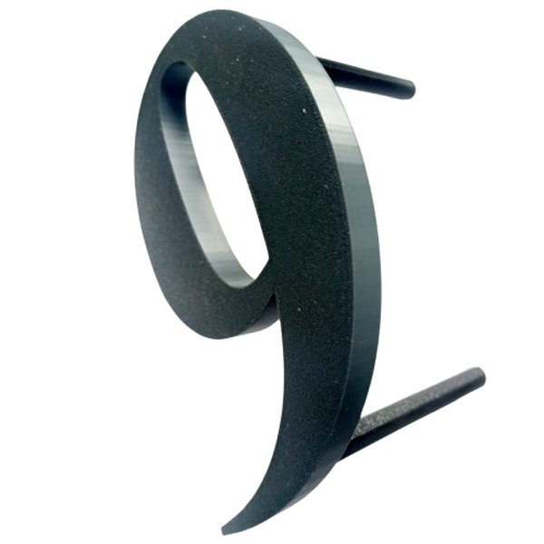 Domovní číslo popisné 9 na zateplenou fasádu barva antracit, výška 170 mm