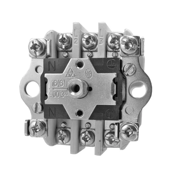 ABB 35303-10 Spínač trojpólový stiskací, 16 A, 400 V, IP30, nástěnný, černý
