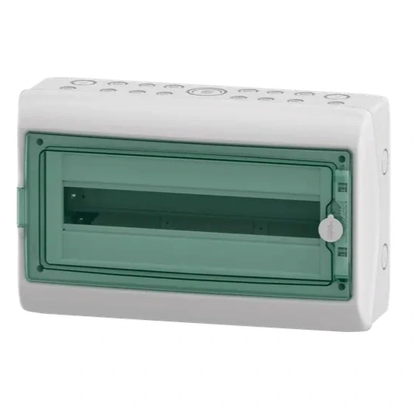 SCHNEIDER 13432 Kaedra Plastová rozvodnice, montáž na omítku, IP65, 1 řada, 18 modulů