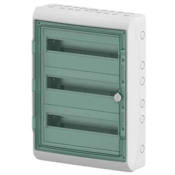SCHNEIDER 13436 Kaedra Plastová rozvodnice, montáž na omítku, IP65, 3 řady, 54 modulů