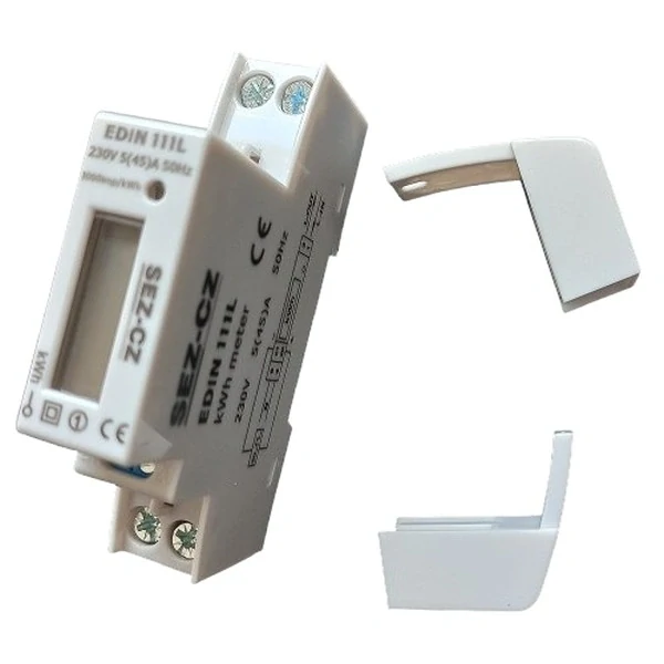 SEZ EDIN 111L Elektroměr 5-45 A, 1 tarif, 1 fázový, LCD displej, 1M/DIN