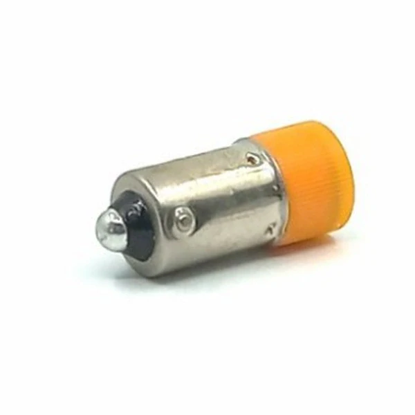 Tracon NYGL-ACDC230Y Led žárovka, žlutá 230V AC/DC, Ba9s