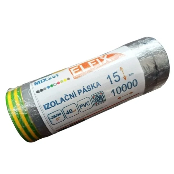 Izolační páska MIX barevný set 10 ks (PVC, návin 10 m, 40 kV)
