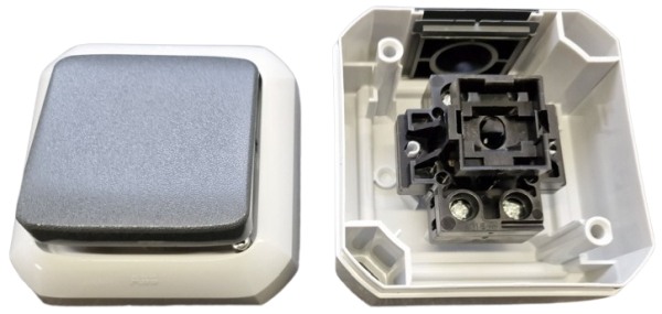 ABB 3558N-C07510 S VARIANT+ křížový vypínač, řazení č.7, IP54, šedý