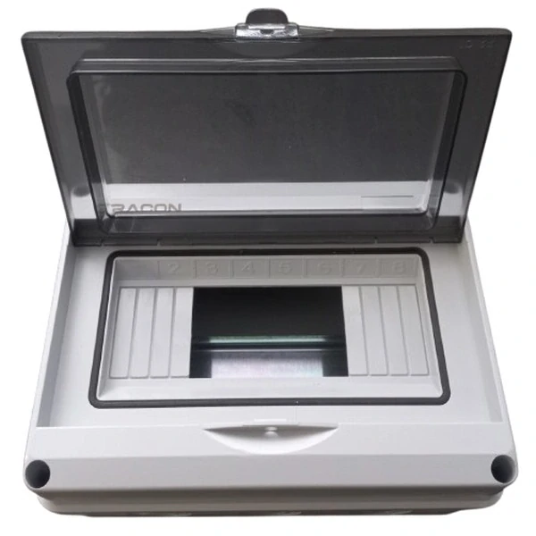 Tracon EDFKIP65U81 Rozvodnice nástěnná venkovní IP65, 8M, šedá