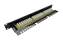 SOLARIX 24000050 SX24L-6-UTP-BK-N Patch panel s vyvazovací lištou 1U
