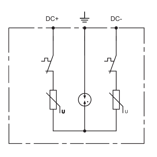 Tracon ESPD1+2-DC50-600 Svodič přepětí AC, typ T1+T2 neodnímatelný modul Ucpv: 800V; Iimp:12,5kA; In:20kA; Imax:50kA; Up:3kV
