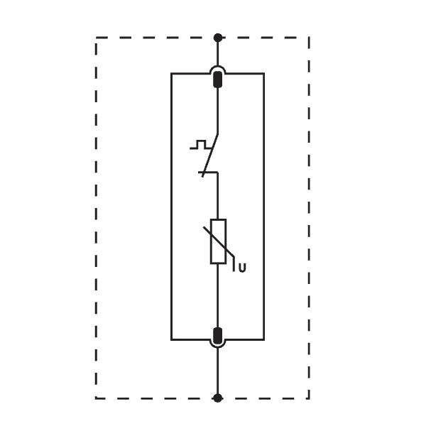 Tracon ESPD2-40-1P Svodič přepětí AC, typ T2 odnímatelný modul Uc:275V; In:20kA; Imax:40kA; Up:1,3kV; 1P