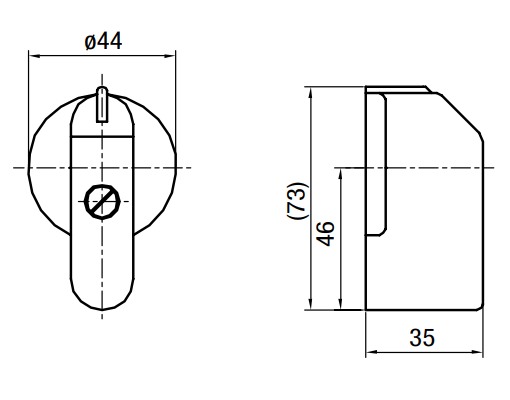 SEZ 1010500 Páčka pro spínače S63-160J, typ JD, černá