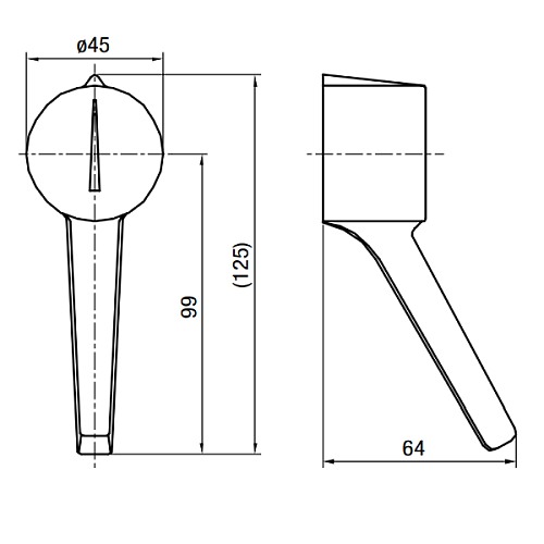 SEZ 1033014 Páka pro spínače S63-160J, typ P, černá