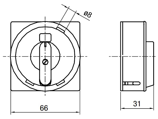 SEZ 1100436 Páčka S10-40J U černá