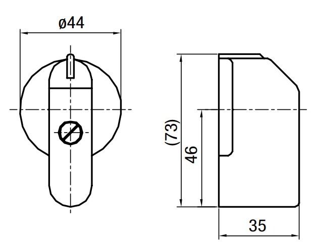 SEZ 1101550 Páčka pro spínače S63-160J, typ JD, červená