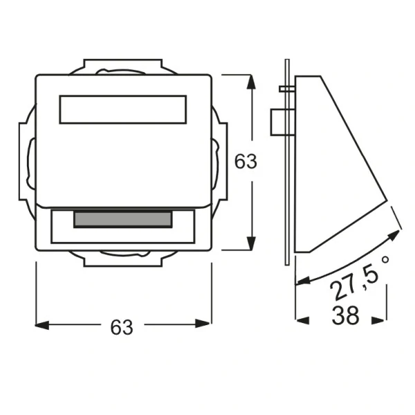 ABB 2CKA001724A2759, FUTURE Kryt zásuvky komunikační, s popisový polem; slonová kost