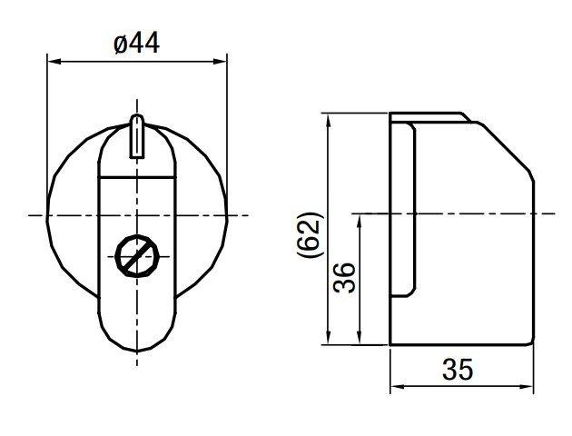 SEZ 1105983 Páčka pro spínače S63-160J, typ M, červená