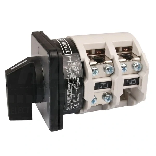 Vačkový vypínač, ON-OFF Tracon TK-169/3 400V, 50Hz, 160A, 3P, 37kW, 88×88mm, 90°
