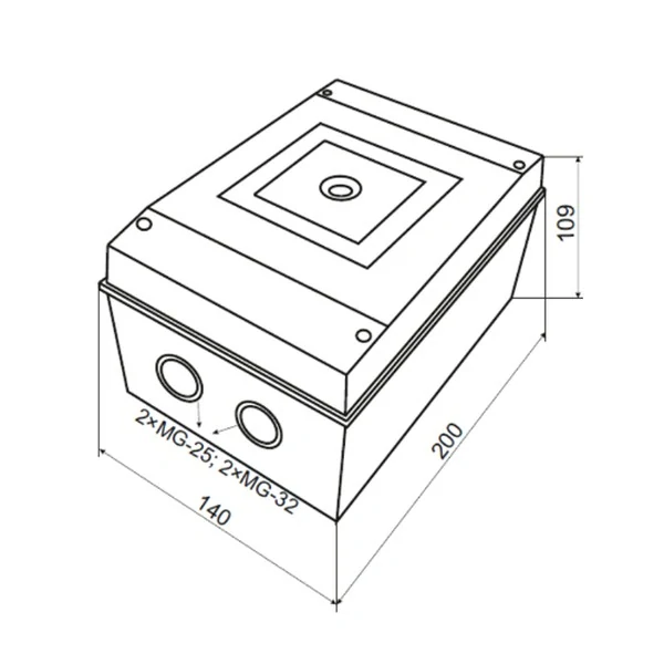 Krabice k vačkovým spínačům, velikost 3 Tracon TKTS-03 IP65