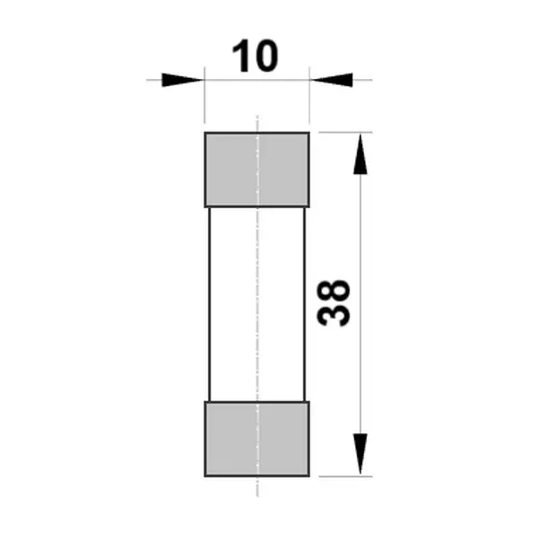 Válcová pojistka Tracon HBPV-10X38-20, gPV, 20A, 1000VDC, 10kA, 10x38
