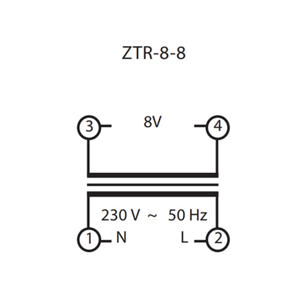 ELKO-EP 3680 ZTR-8-8V Zvonkový transformátor, 8V/8VA