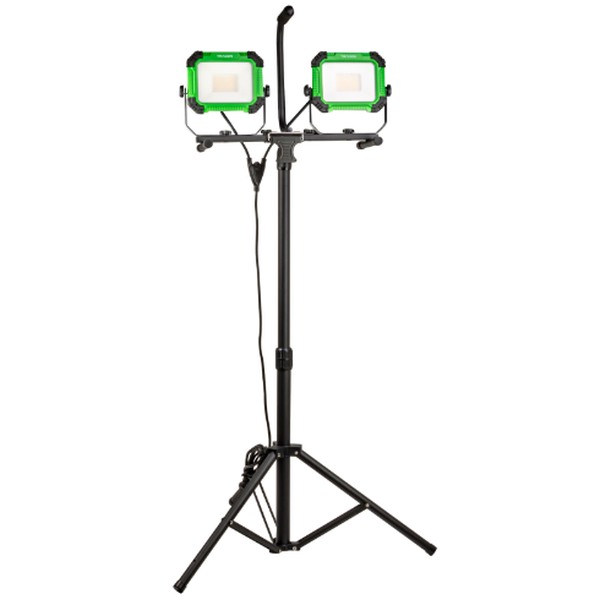 Tracon RSMDAW250W Stojanový LED reflektor, , 220-240 VAC, 2x50W, 4000K, IP65, 2x4500lm, 3m, EEI=F