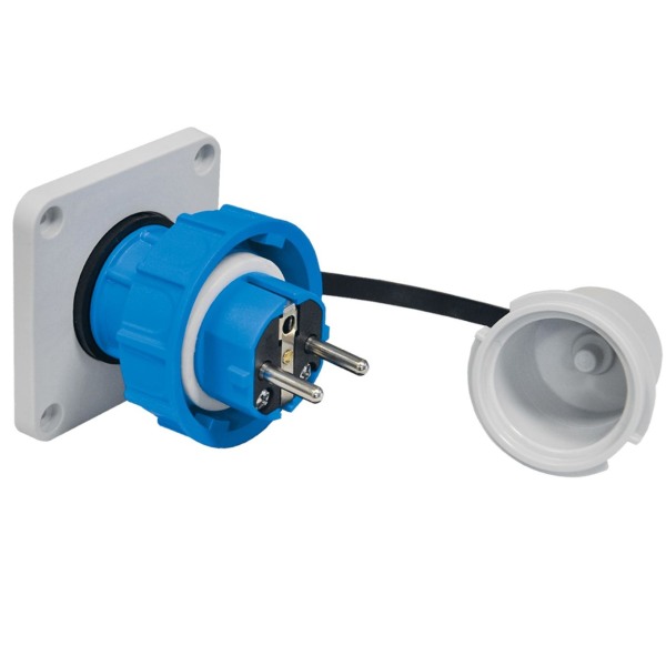 TP Electric 3101-402-0900  Vestavná přívodka, 230 V 1x16A / IP68