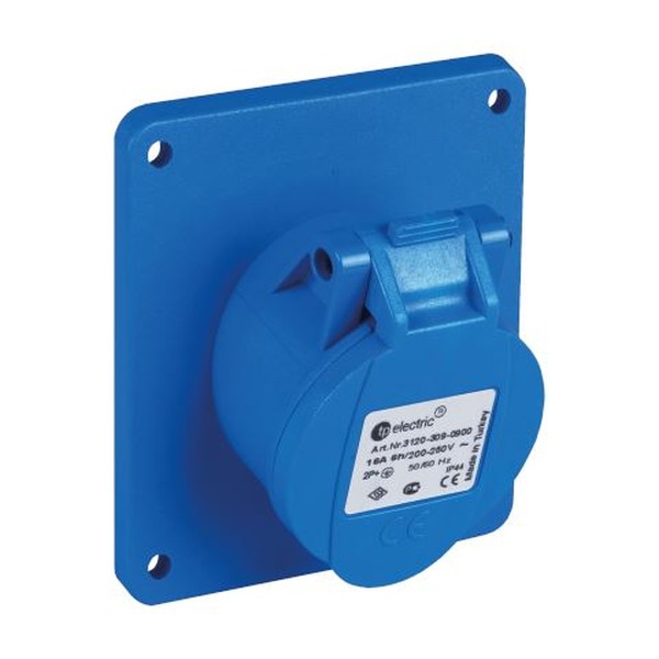 TP Electric 3020-309-0900  Vestavná zásuvka, úhlová, Quick Connect 3x16A / IP44