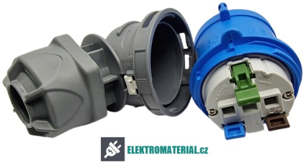 TP Electric 3024-302-0900 Vidlice, úhlová, Quick Connect 3x32A / IP44