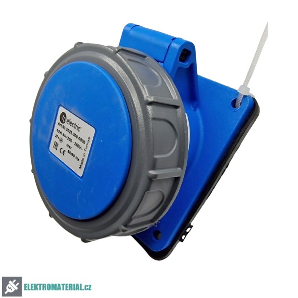 TP Electric 3025-309-0900 Vestavná zásuvka, úhlová, Quick Connect 3x32A / IP67