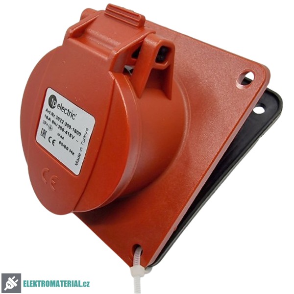 TP Electric 3022-309-1600 Vestavná zásuvka, úhlová, Quick Connect 4x16A / IP44