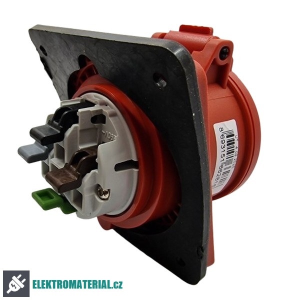 TP Electric 3026-309-1600 Vestavná zásuvka, úhlová, Quick Connect 4x32A / IP44