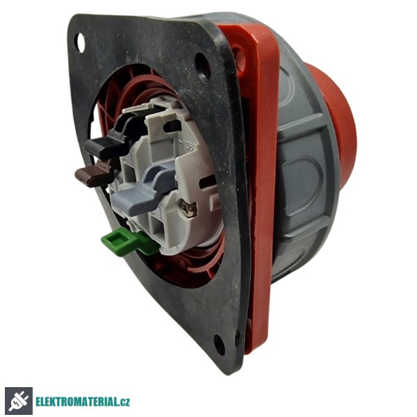 TP Electric 3027-320-1600 Vestavná přívodka, rovná, příruba 83x90, Quick Connect 4x32A / IP67