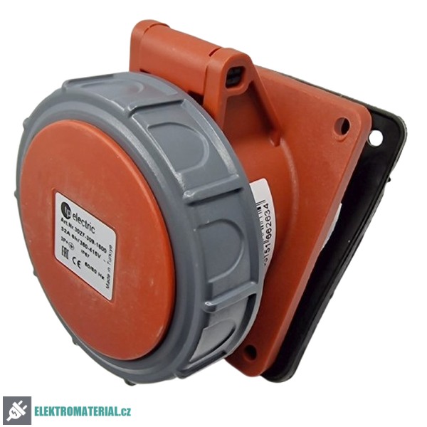 TP Electric 3027-309-1600 Vestavná zásuvka, úhlová, Quick Connect 4x32A / IP67
