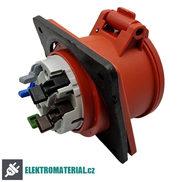 TP Electric 3007-309-1600 Vestavná zásuvka, úhlová, Quick Connect 5x32A / IP44