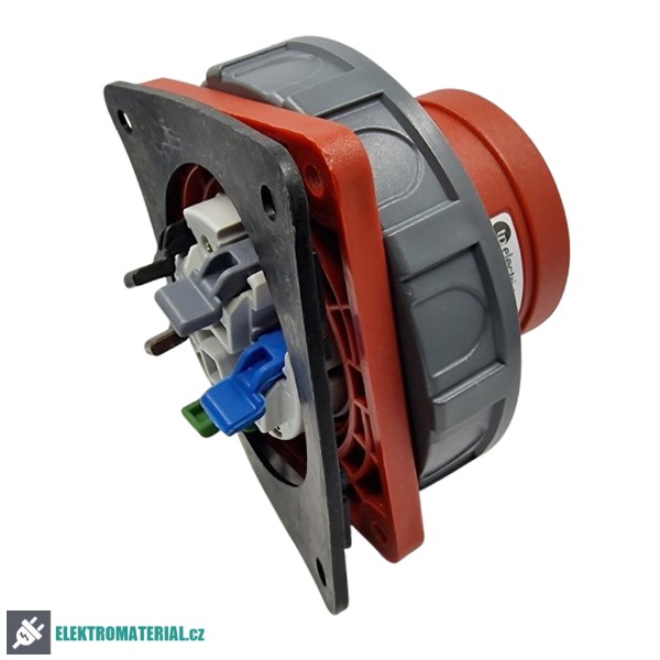TP Electric 3008-320-1600 Vestavná přívodka, rovná, příruba 83x90, Quick Connect 5x32A / IP67