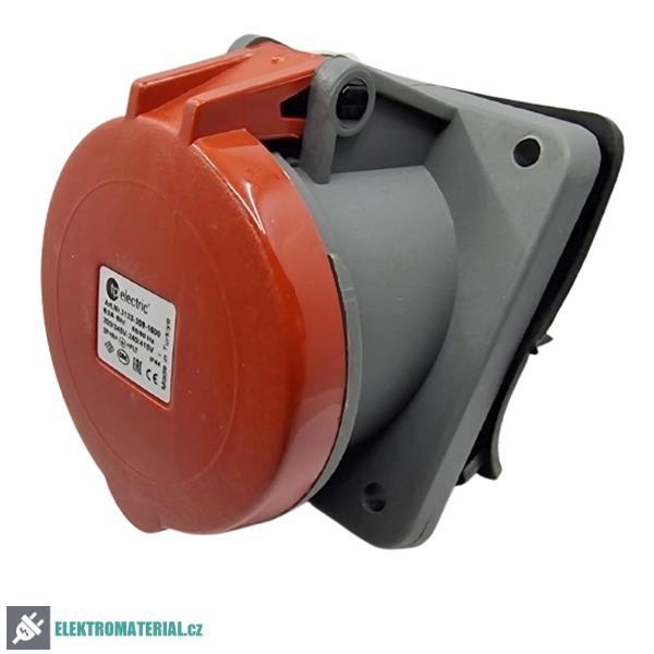 TP Electric 3133-309-1600 Vestavná zásuvka, úhlová, 100x107 5x63A / IP44