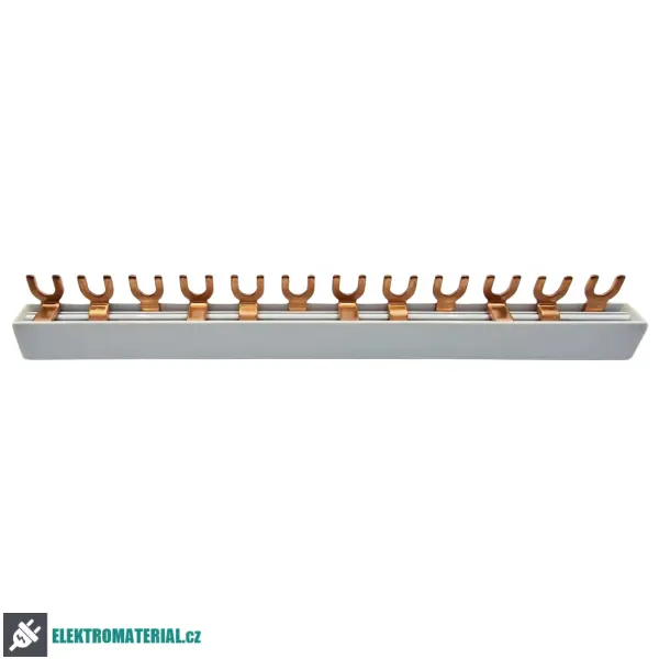 Noark 101451 BBU 3L 16 M12 EC Propojovací lišta 3fázová,16mm2,80A,12 mod.+konc.krytů