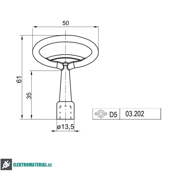 LIDOKOV 03.202 Klíč D5 RT