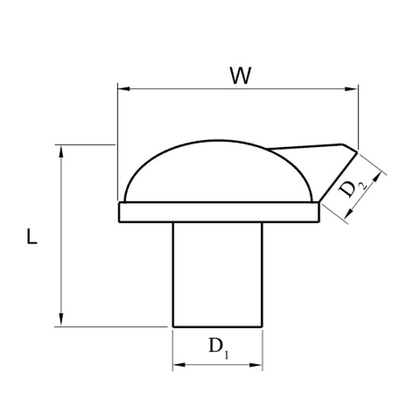 Tracon TB-1.5 Střešní kabelová průchodka